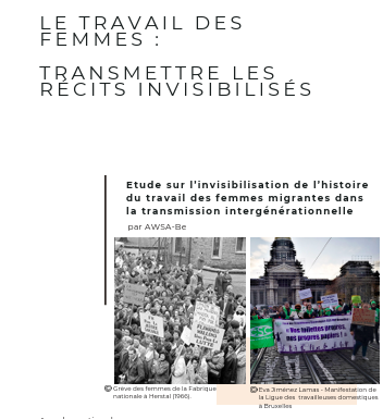 Etude sur l'invisibilisation du travail des femmes