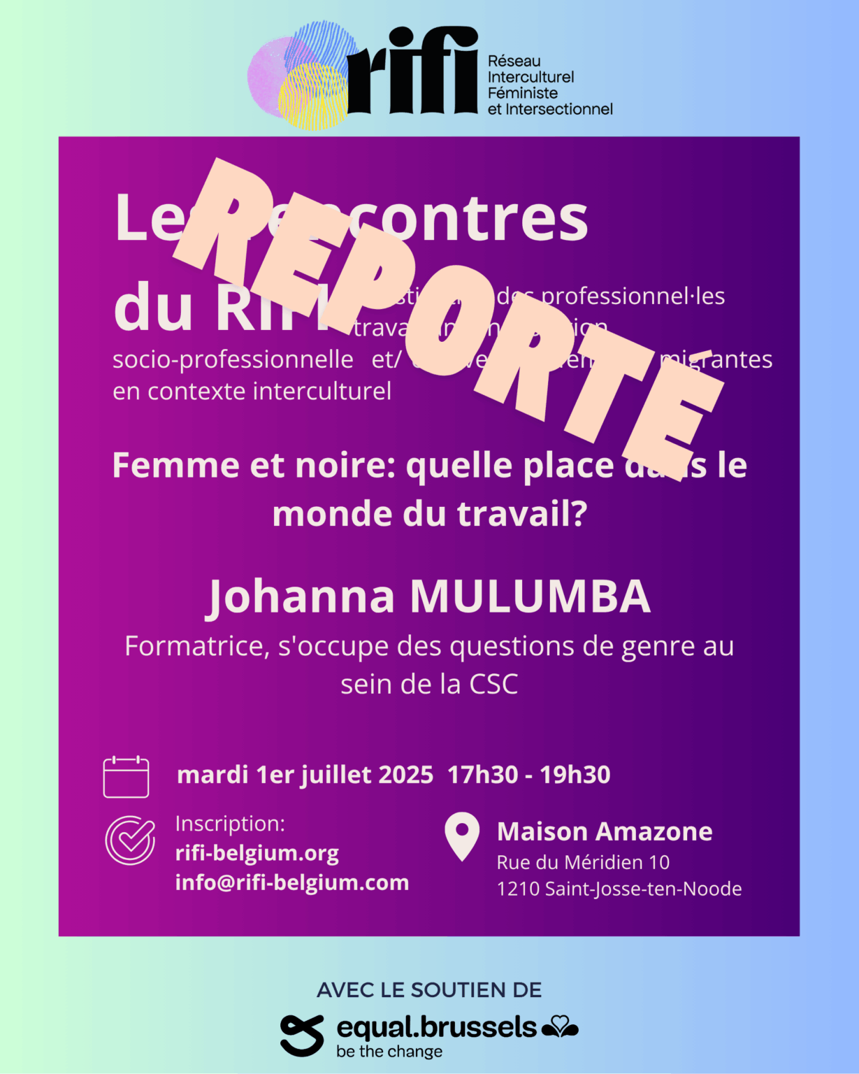 REPORTÉ Les rencontres du RIFI – 3ème édition ! - Rifi Belgium